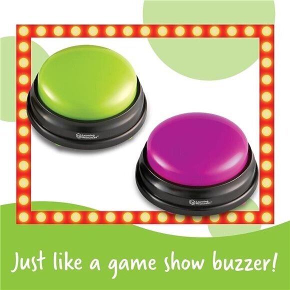 Answer Buzzers Set of 4 Ages 3+ Assorted Colored Game Family Trivia Night Kids - Picture 6 of 6